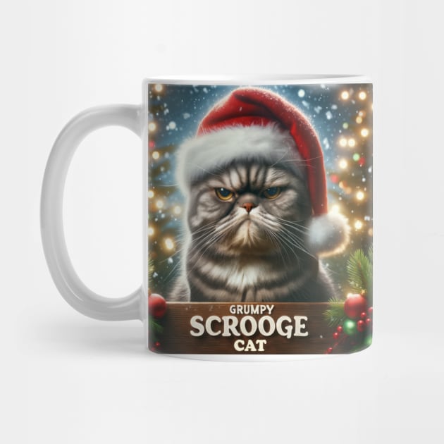 Grumpy  Scrooge Cat by TooplesArt